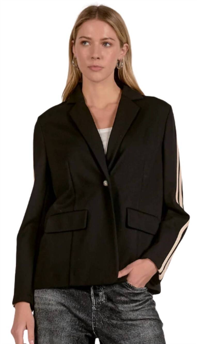NEW ELAN track blazer jacket in blacknat